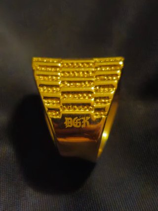 Anillo DGK Bañado Oro 18k Virgen Guadalupe