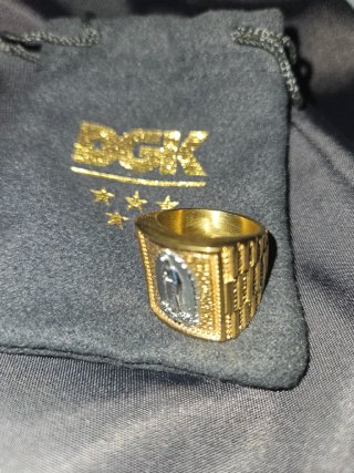 Anillo DGK Bañado Oro 18k Virgen Guadalupe
