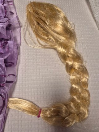 Disfraz Princesa Rapunzel con Peluca. Talla 6-7