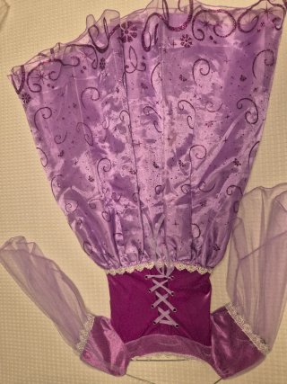Disfraz Princesa Rapunzel con Peluca. Talla 6-7