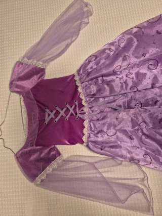 Disfraz Princesa Rapunzel con Peluca. Talla 6-7