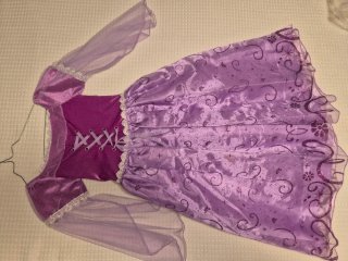 Disfraz Princesa Rapunzel con Peluca. Talla 6-7