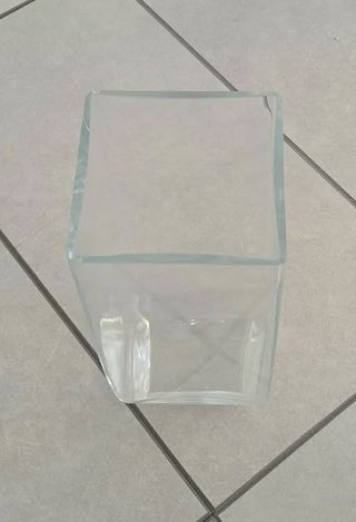 Vaso alto vetro trasparente H 30 cm