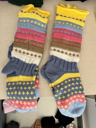 Calcetines de casa coloridos talla única