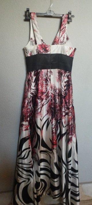 Vestido de fiesta largo estampado