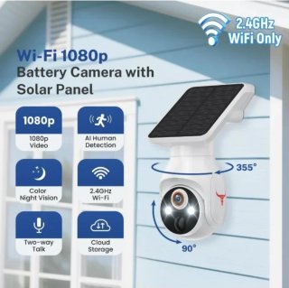 Cámara Wifi con panel solar