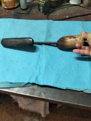 Plancha de carbón antigua