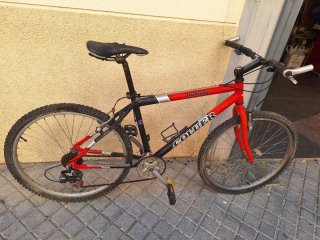 Bicicleta rosa vintage