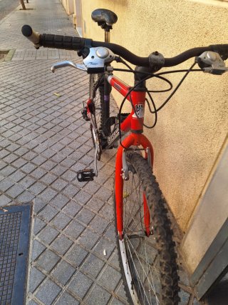 Bicicleta rosa vintage