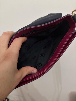 Borsa Tommy Jeans nera e bordeaux