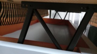 Mesa de centro elevable madera de cerezo