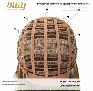 Peluca rubio dorado DUAY