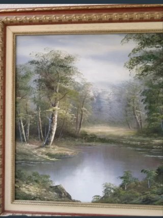 Lote 2 Cuadros Paisajes Grandes