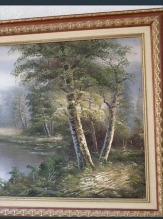Lote 2 Cuadros Paisajes Grandes