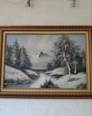 Lote 2 Cuadros Paisajes Grandes