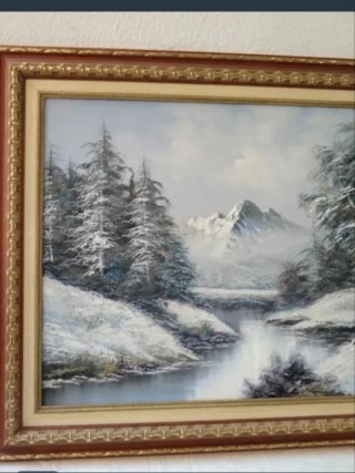 Lote 2 Cuadros Paisajes Grandes