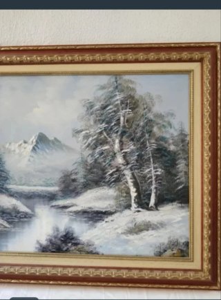 Lote 2 Cuadros Paisajes Grandes