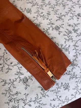 Cazadora Biker Freaky Nation Naranja Mujer