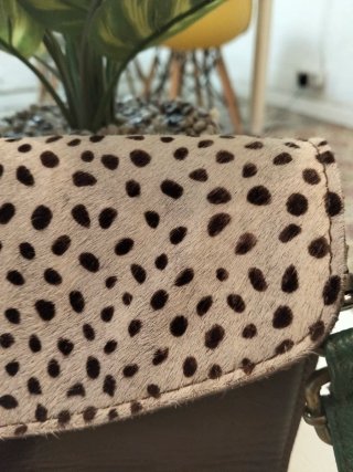Bolso mujer piel estampado