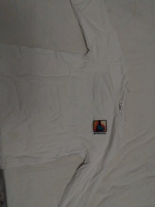 Camiseta manga larga blanca con logo