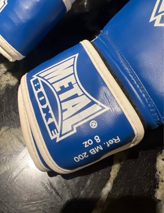 Guantes Boxeo Metal Box Azul 8 oz