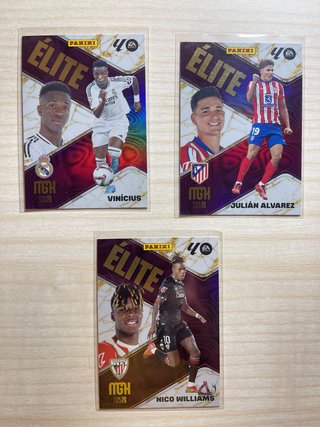 Lote 3 Cromos Fútbol Élite Panini 2025/26