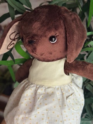 Peluche perro hecho a mano