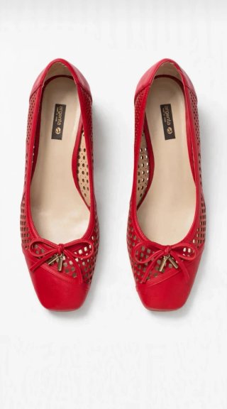 Zapatos de piel Argenta rojos