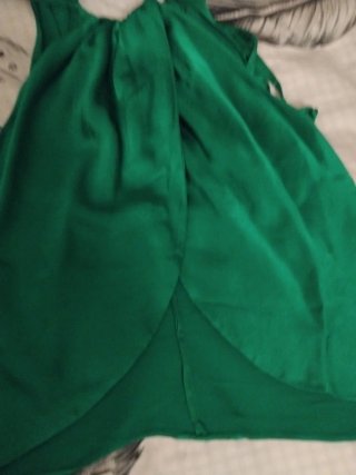 Blusa marca Zara satén verde