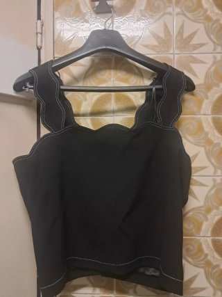 Top corto Claudie Pierlot negro