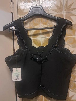 Top corto Claudie Pierlot negro