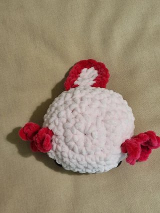 Peluche Axolotl Crochet Rosa