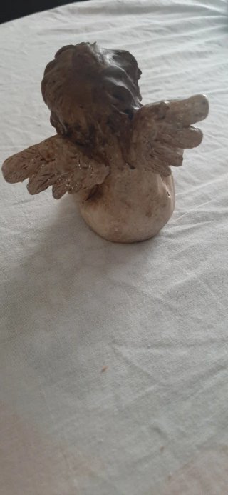 Statuetta angelo con fisarmonica