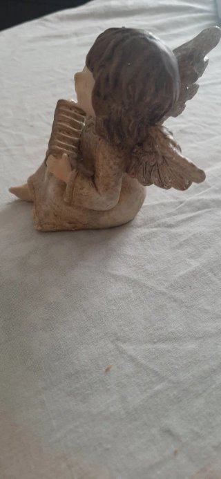 Statuetta angelo con fisarmonica
