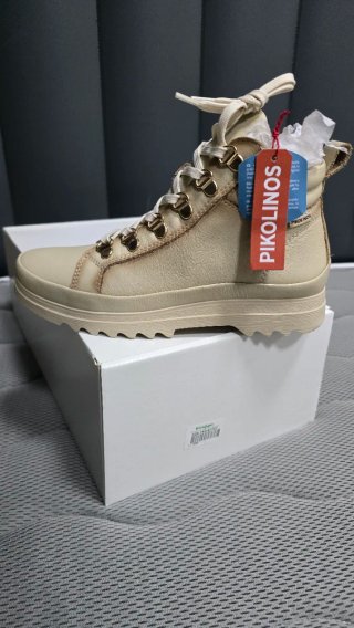 Botas Pikolinos Deportivas Cuero Beige Mujer 36