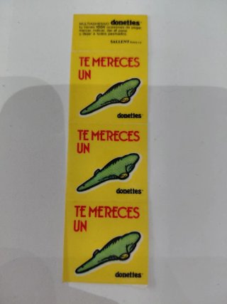 Cromo Multiadhesivo Donettes - Te mereces un basto