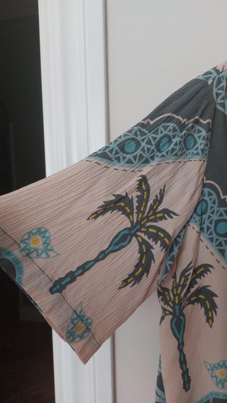 Blusa Southern Cotton Estampada Tropical Talla XL