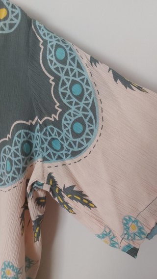 Blusa Southern Cotton Estampada Tropical Talla XL