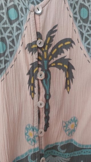 Blusa Southern Cotton Estampada Tropical Talla XL