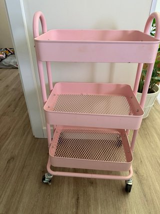 Carrito Raskog Ikea Rosa