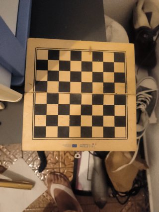 Mini ajedrez de madera con piezas