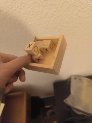 Mini ajedrez de madera con piezas Y 3 en raya