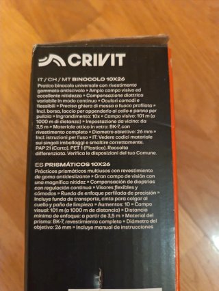 Prismáticos Crivit 10x26