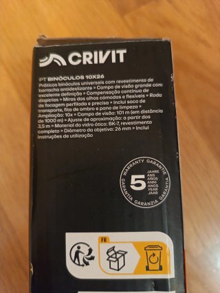 Prismáticos Crivit 10x26