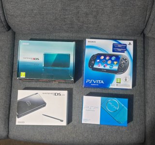 Consolas Nintendo y Sony: 3DS, DS Lite, PS Vita, P