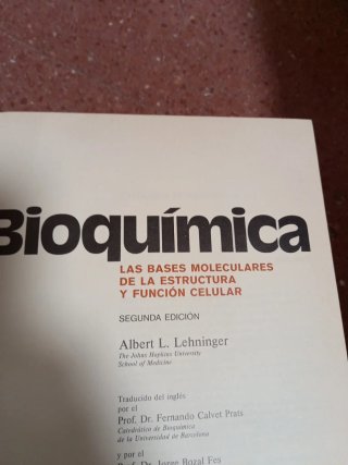 Libro bioquímica lehninger