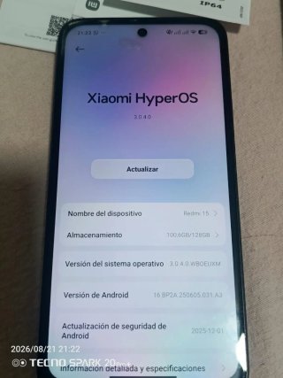 Xiaomi Redmi 15 Negro/Gris