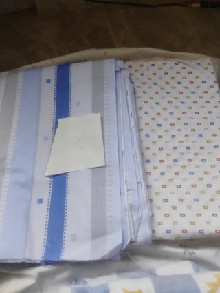 Telas para hacer 2 juegos de sábanas de 1'35
