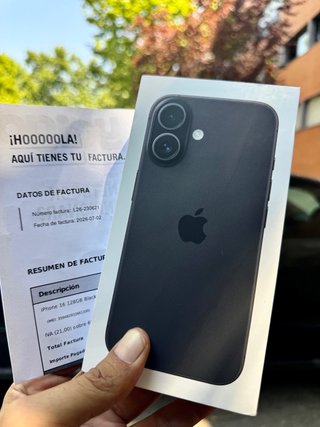 iPhone 16 PRECINTADO FACTURA 3 AÑOS DE GARANTÍA