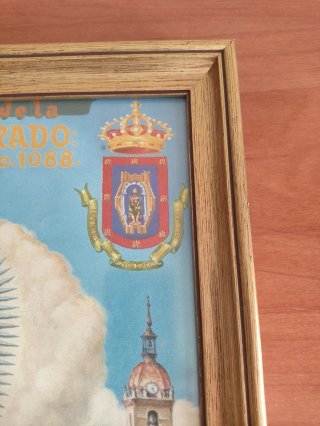 Cuadro Virgen del Prado Ciudad Real vintage